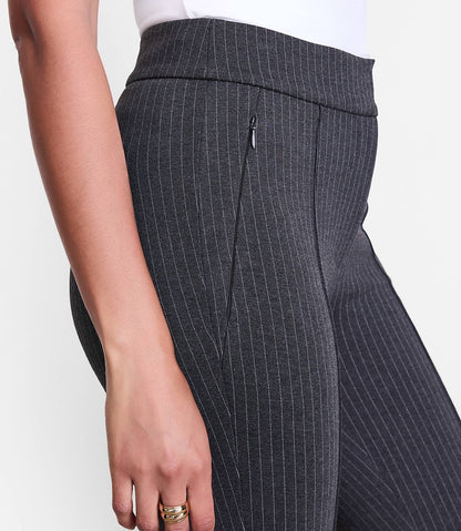 Versa Pintucked Ponte Flare Pants