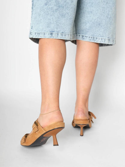 Women's Jakarta Suede Heeled Sandal