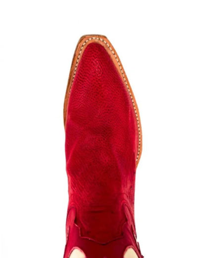 Women's Smooth Ostrich Short Boots