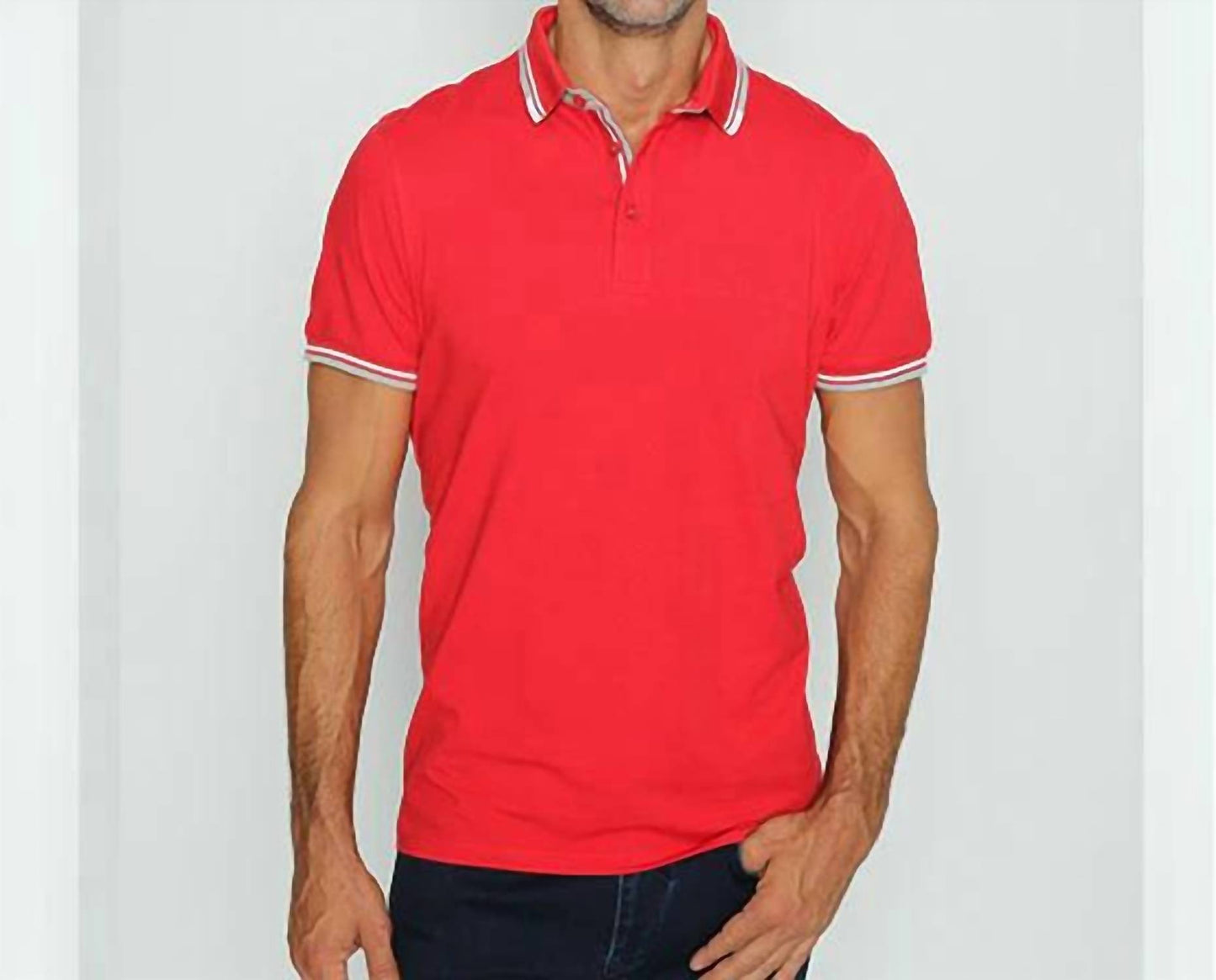 Stripe Trim Polo