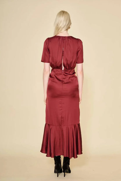 dRA Los Angeles - Solana Satin Midi Dress - Rack Hunt