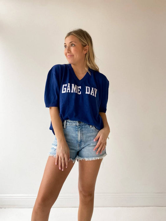 Game Day Short Sleeve Sweater