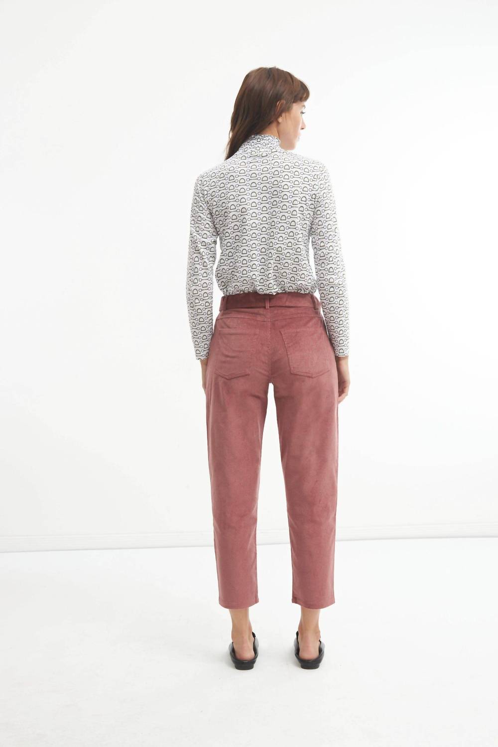 Corduroy Pants With Belt