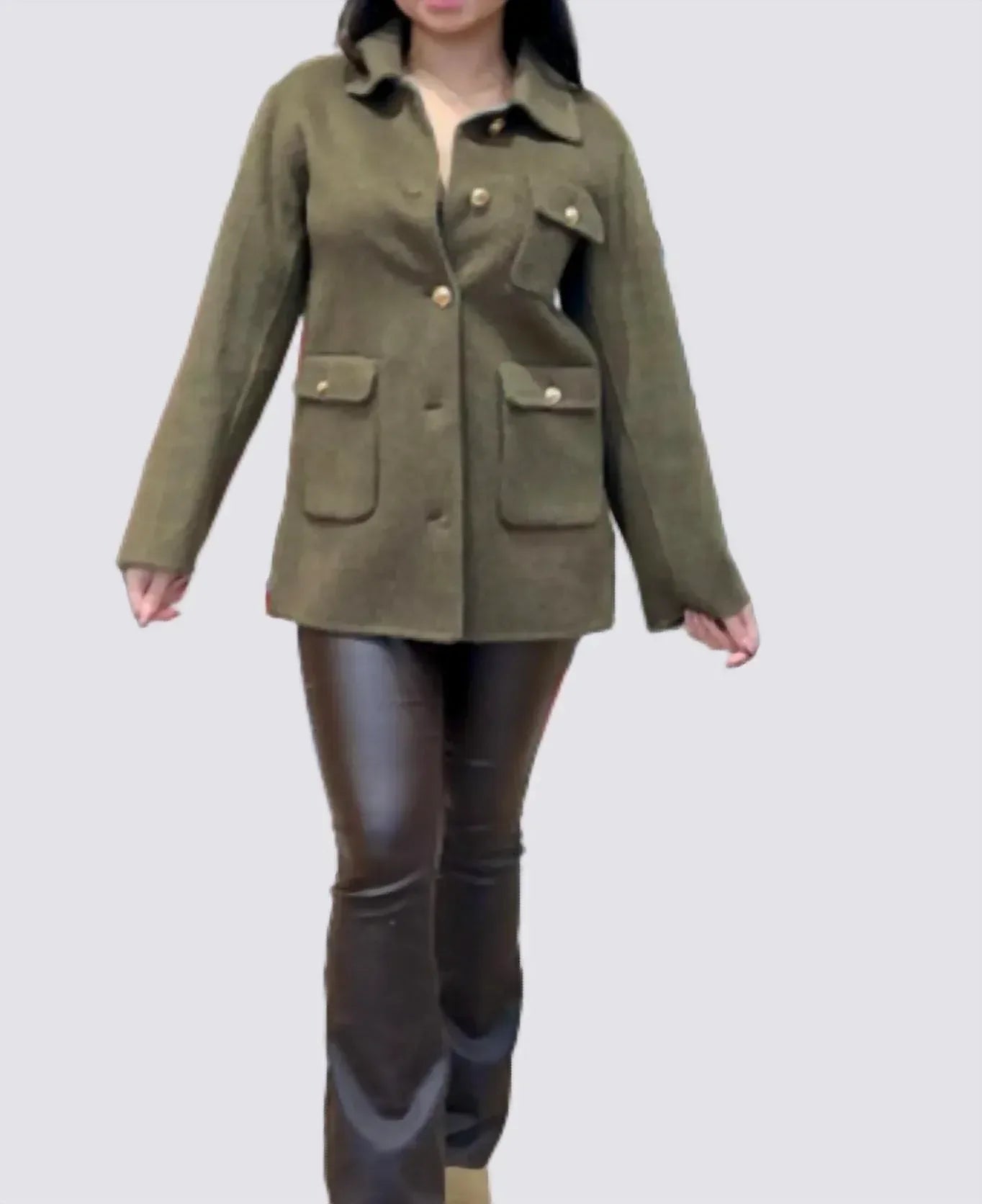 Pissenlit - Cashmere Bark Jacket with Button - Rack Hunt