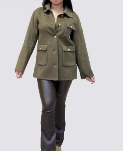 Pissenlit - Cashmere Bark Jacket with Button - Rack Hunt