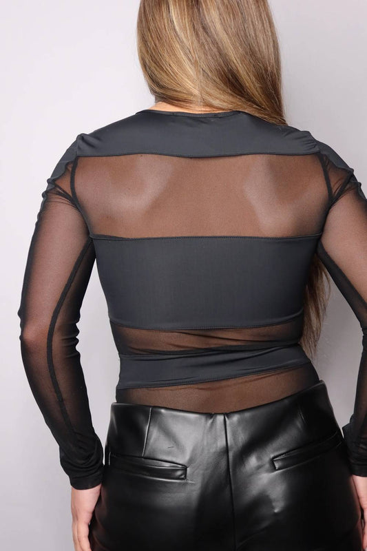 Brianna Sheer Bodysuit