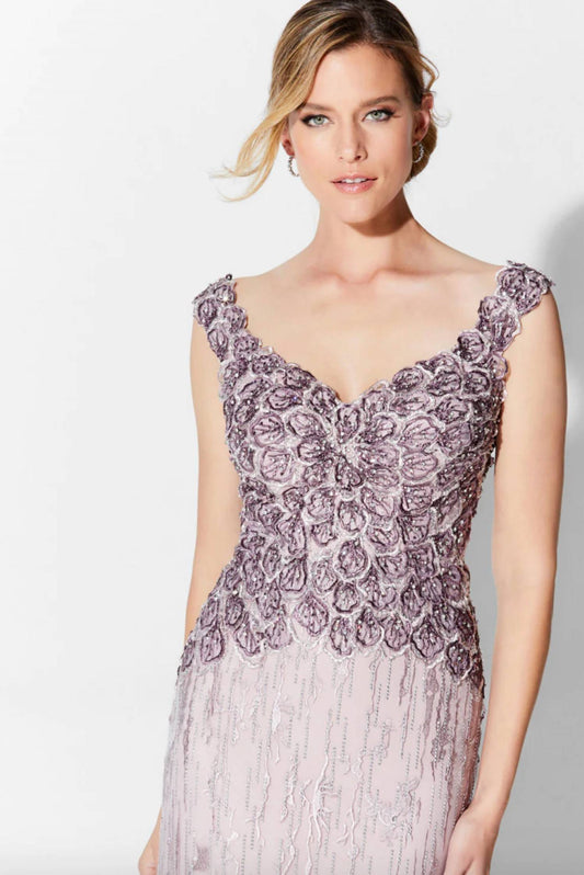 Beaded Off-the-shoulder Dress