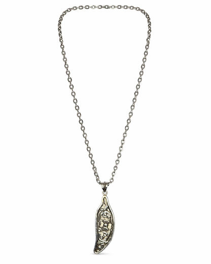 Women's Reversible Feather Pendant Necklace