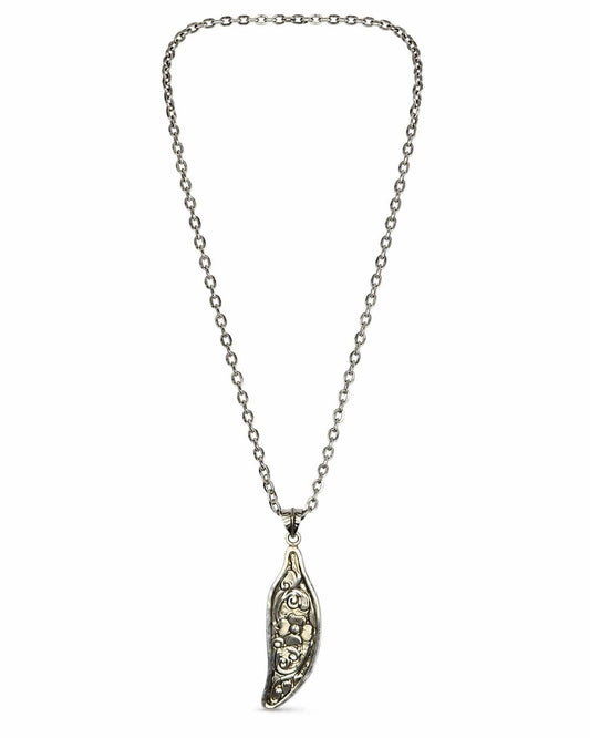 Women's Reversible Feather Pendant Necklace