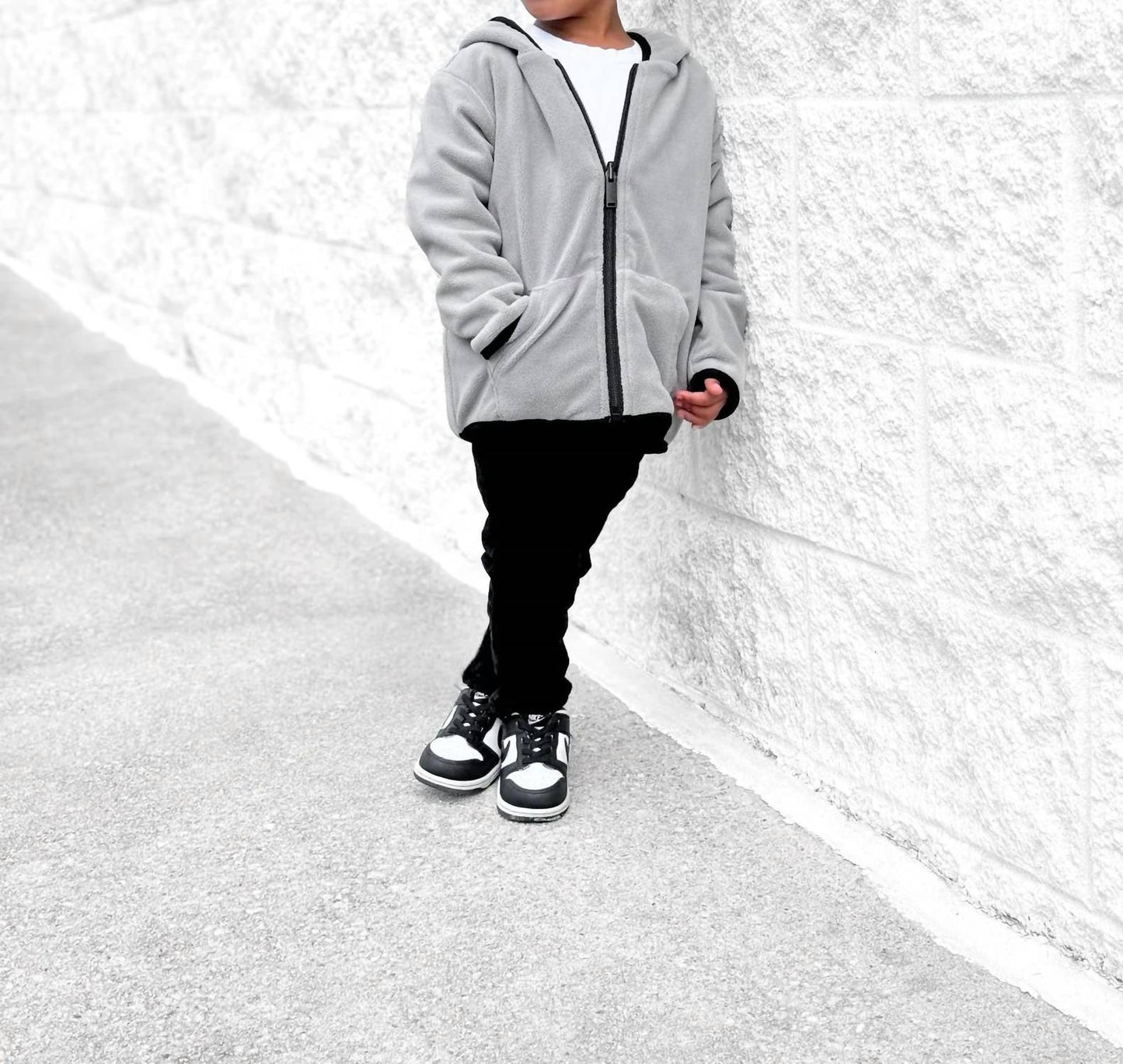 Boys Reversible Fleece Zip Hoodie
