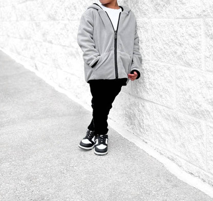 Boys Reversible Fleece Zip Hoodie