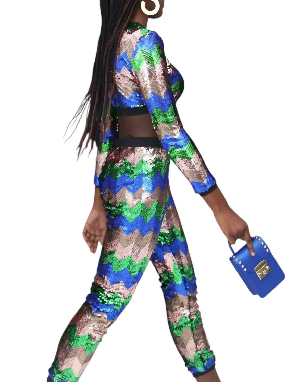 Genuine - Sequin Delight Pant Set - Rack Hunt -