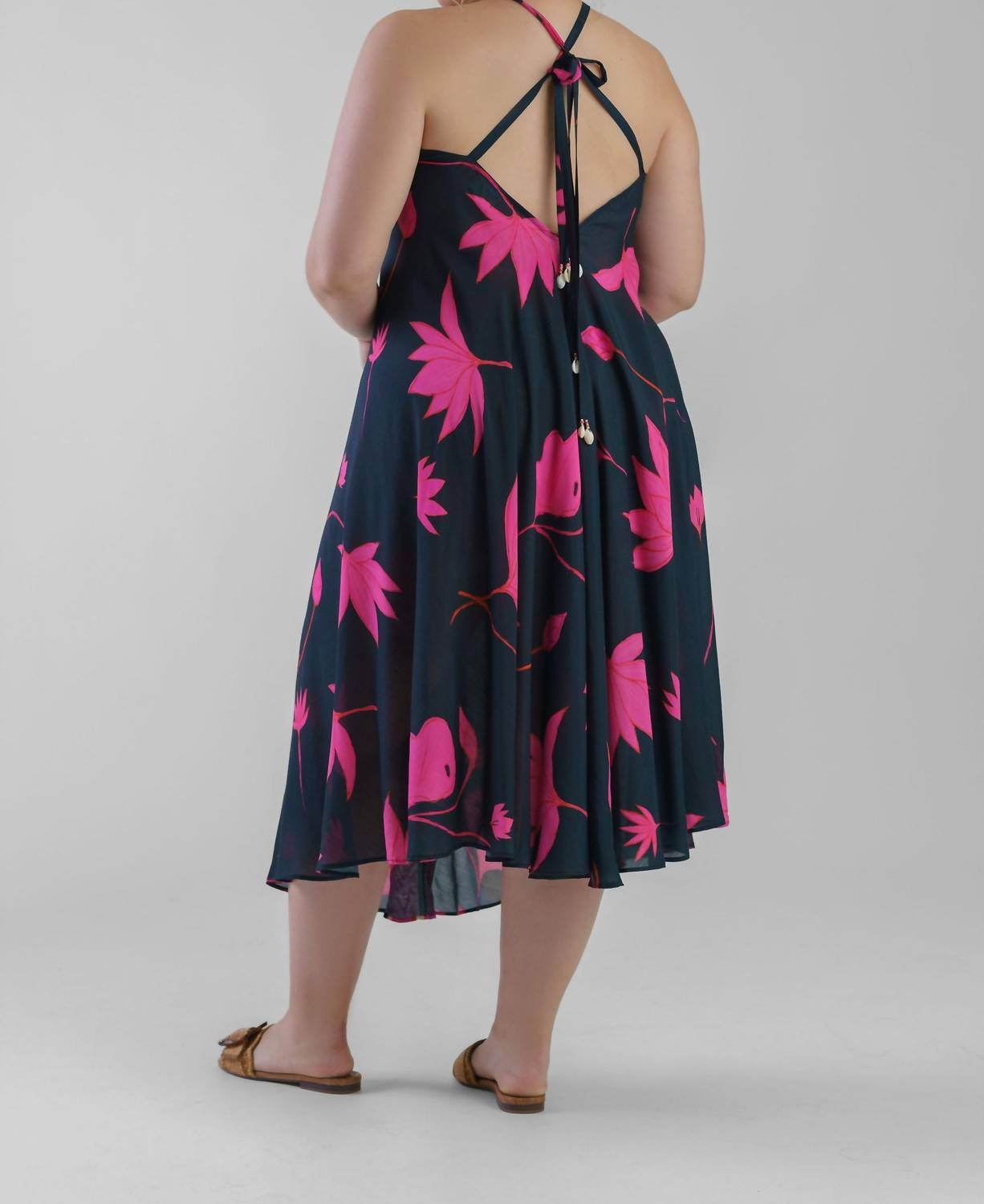 Guapa - Padma Sundown Halter Maxi Dress - Plus - Rack Hunt -