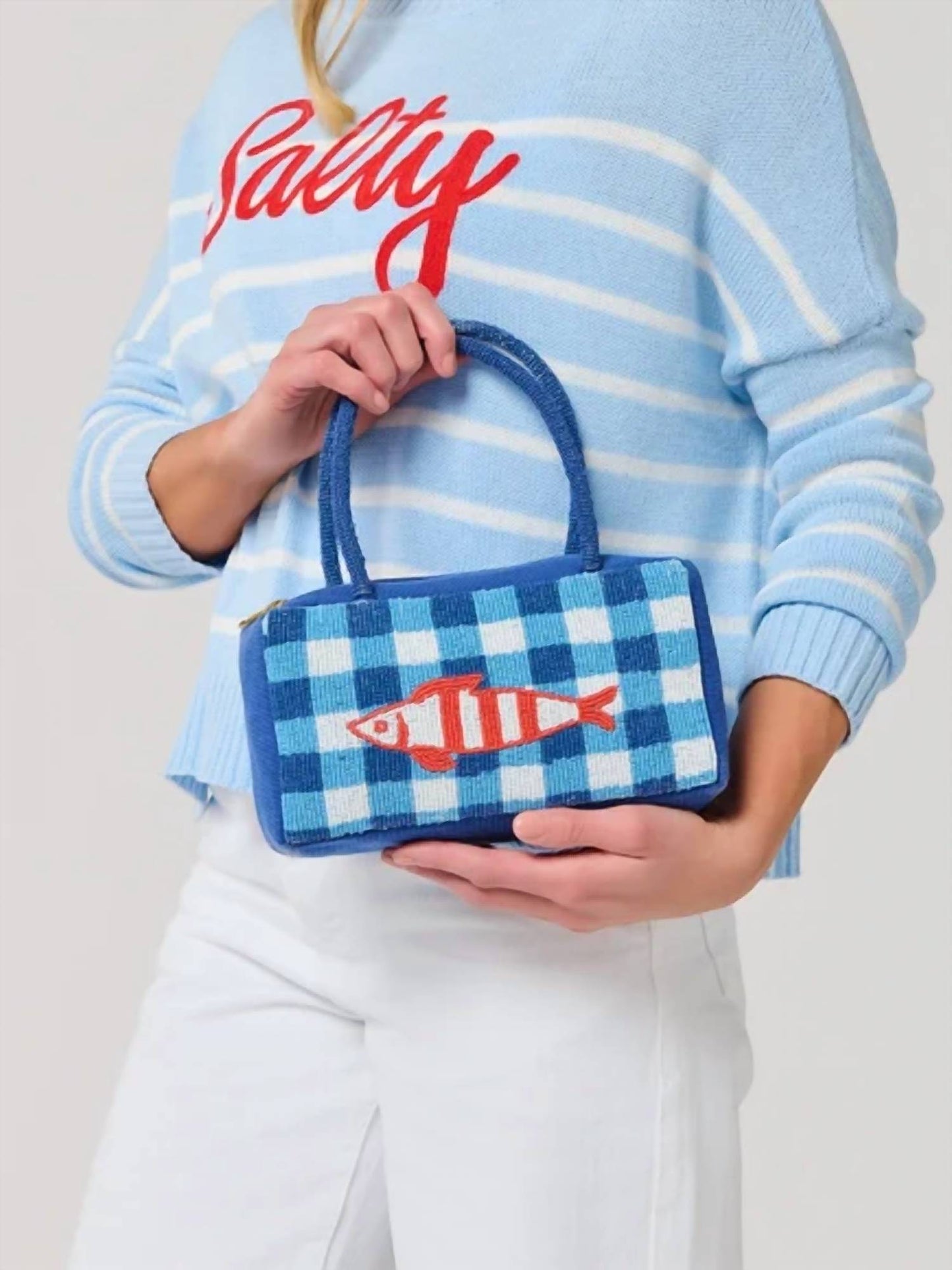 Women's Beaded Fish Mini Bag
