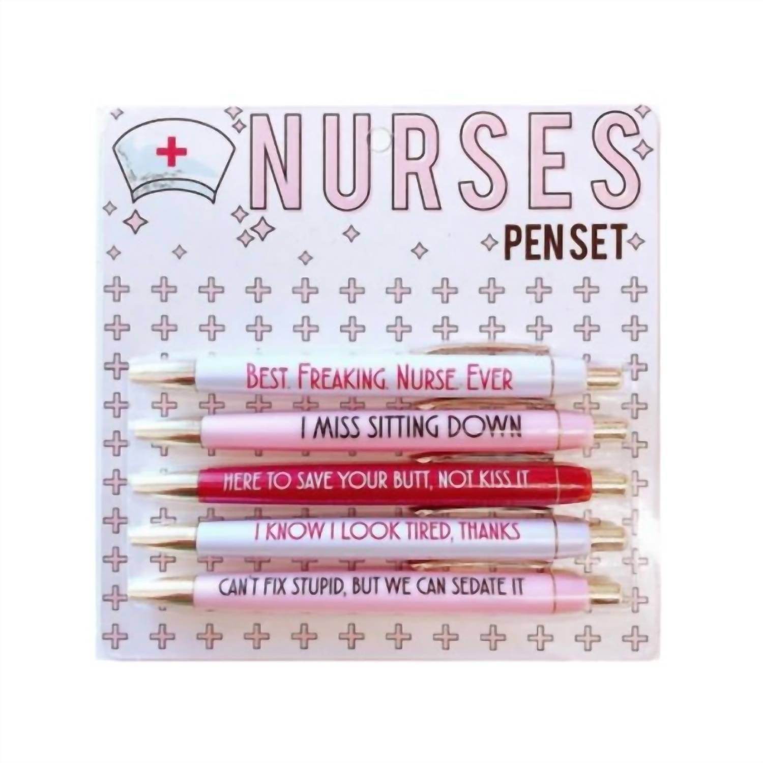 Fun Club - Funny Nurse Pen Set 5-pack - Rack Hunt -