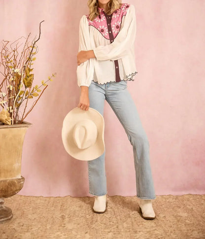 BROOKS AVENUE - Western Long Sleeve Blouse - Rack Hunt