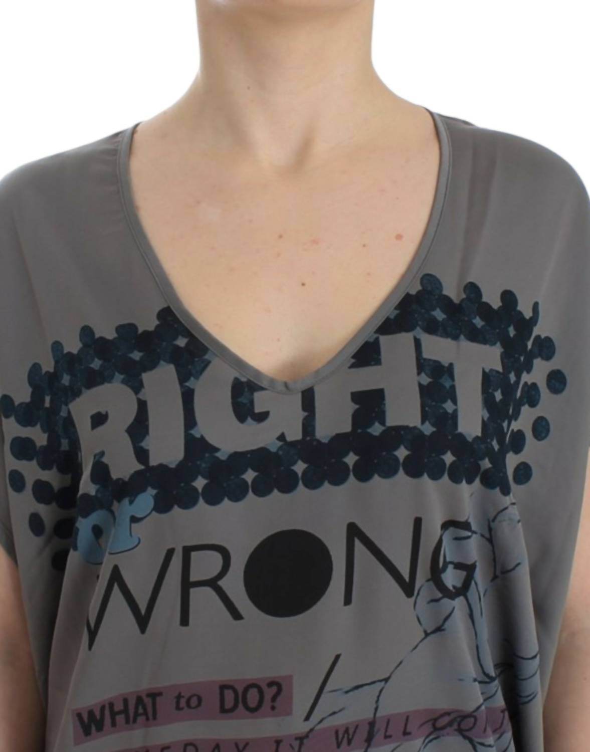 Costume National - V-neck Long T-shirt - Rack Hunt -