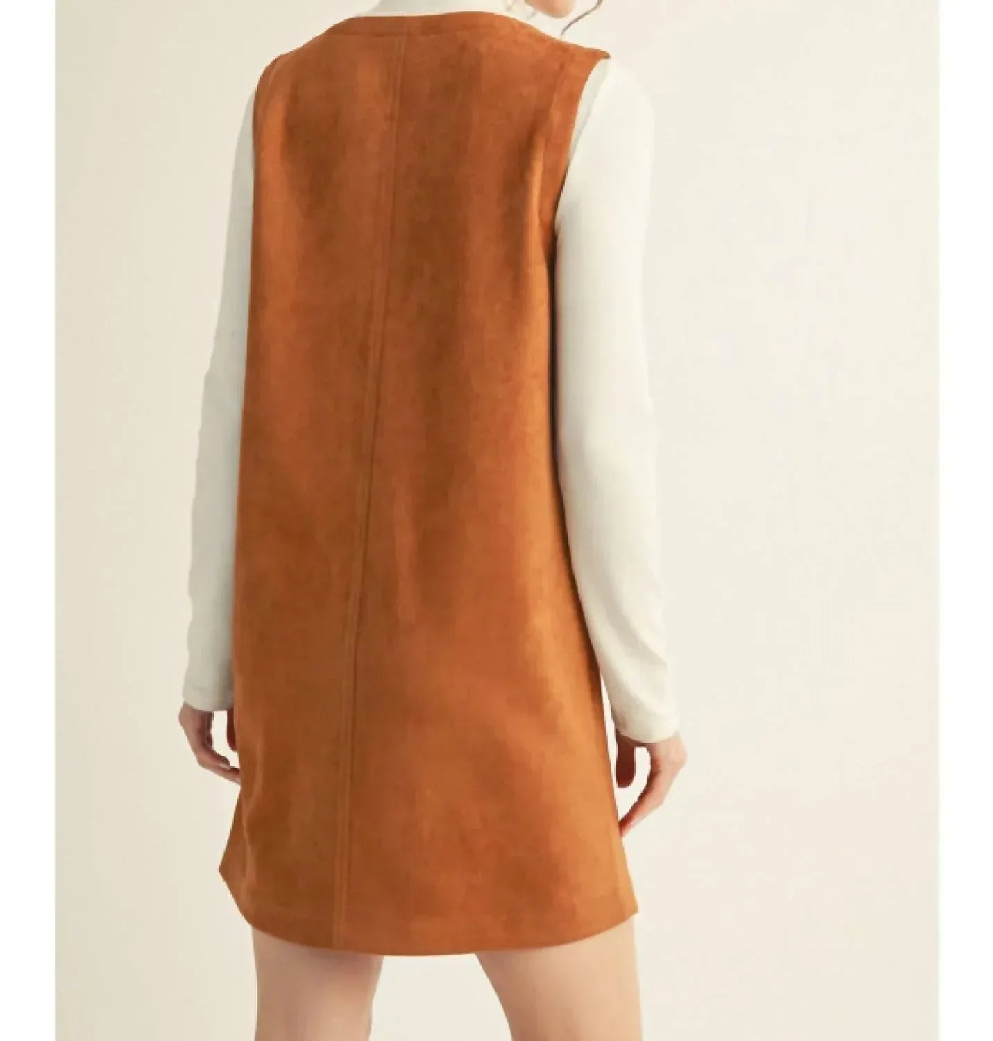 JODIFIL - Sweet As Can Be Suede Shift Dress - Rack Hunt