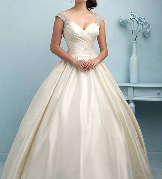 Satin Ball Gown Wedding Dress