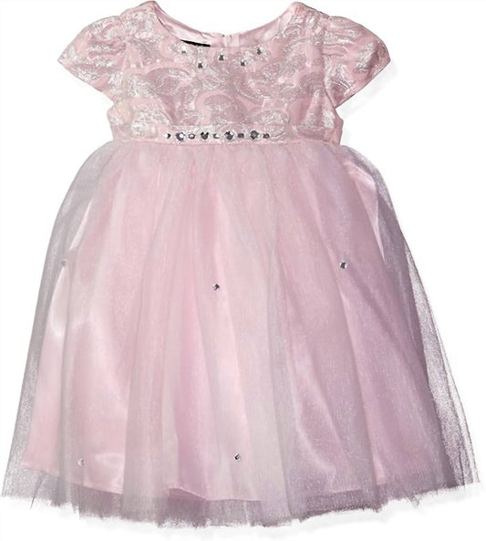Toddler Fancy Brocade Tulle Ballerina Dress