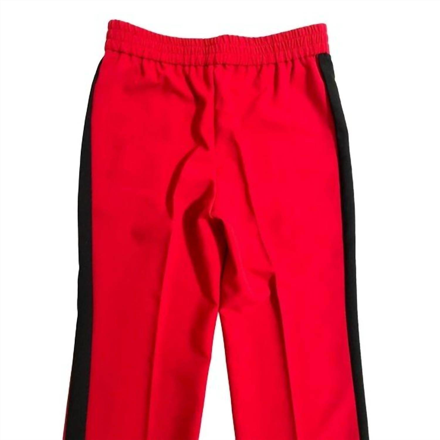 Belle Vere - Women's Side Stripe Casual Wide Leg Crop Pants - Rack Hunt -