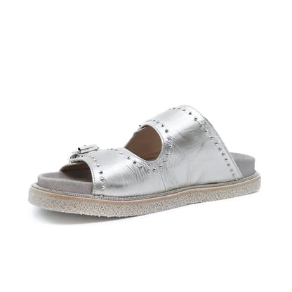 Laura Bellariva - Women Porox Dust Studs Sandals - lifestyle view - Rack Hunt
