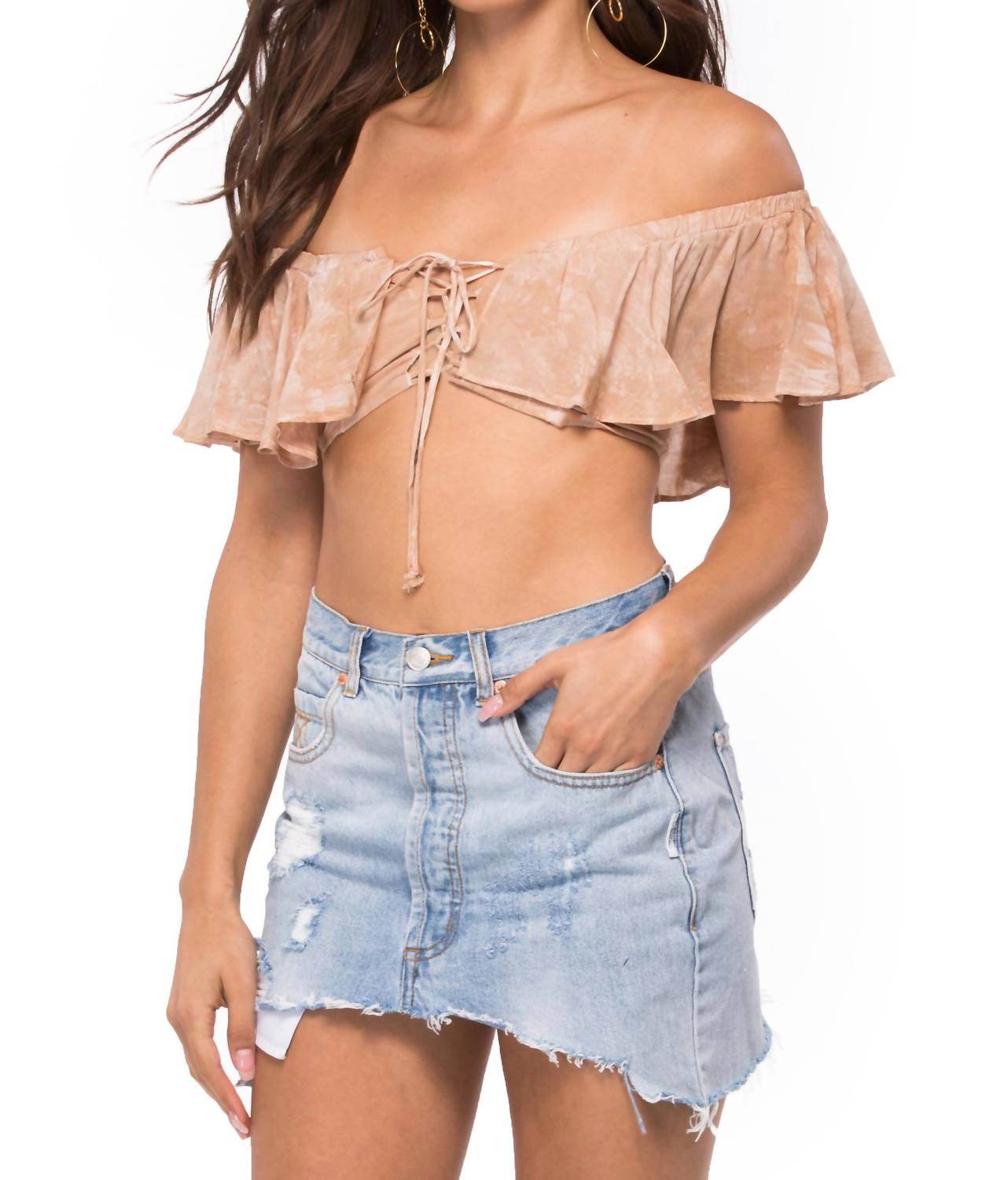 Blue Life - Melanie Off The Shoulder Lace Top - Rack Hunt
