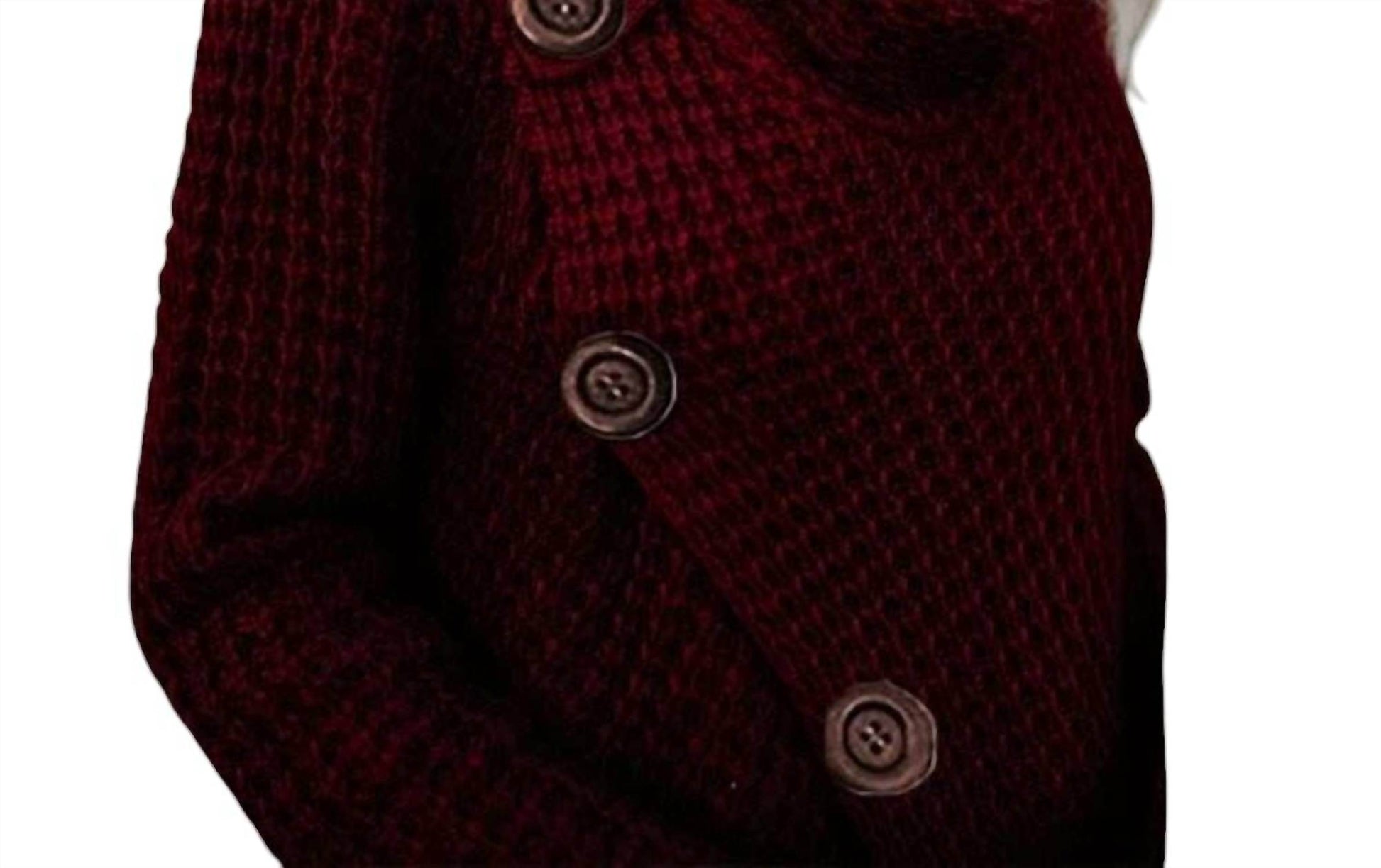 Modern Owl - Button Embellished Sweater - Rack Hunt -