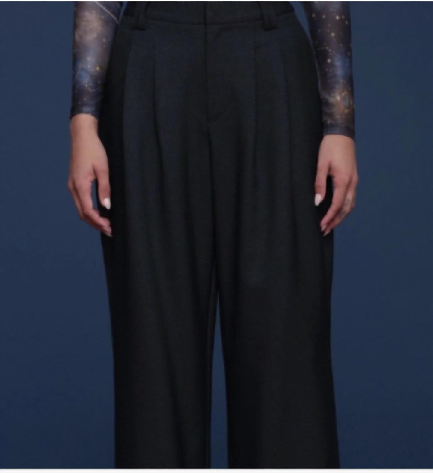 Side Stripe Wide Leg Trouser