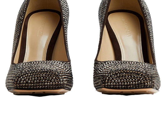 Women's Crystal Embellished Tower Pumps