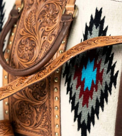 Women's Western Boho Tote Handbag