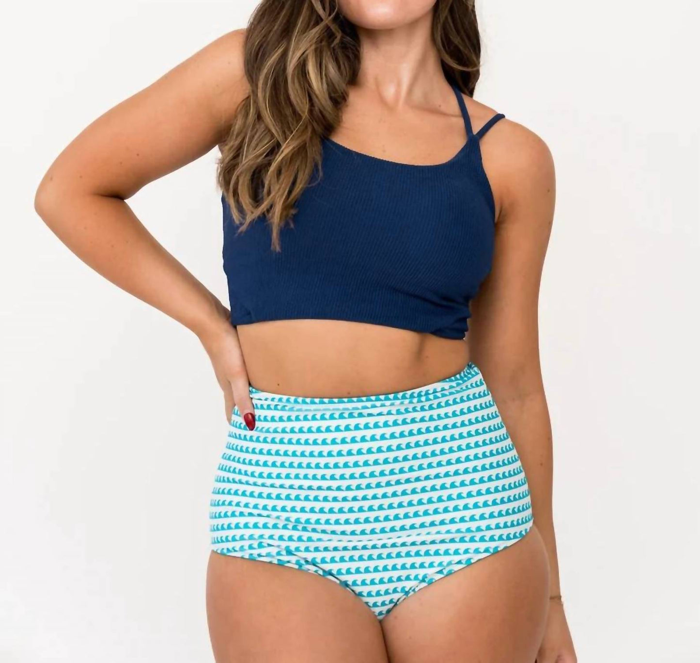 Crisscross Back Swim Top
