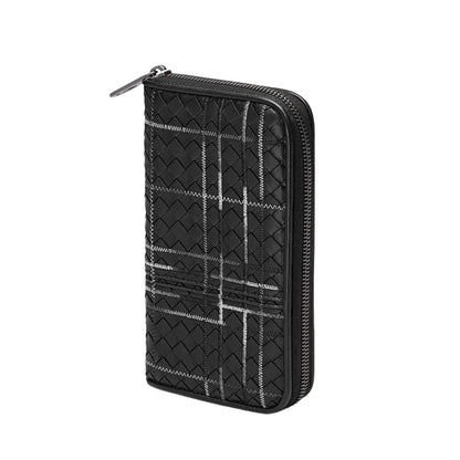 Men's Metropolis Intrecciato Leather Continental Zip Wallet