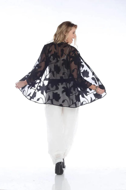 ARIAS - Floral Open-front Kimono Cardigan - Rack Hunt