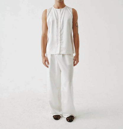 SATIN LINEN TUNIC