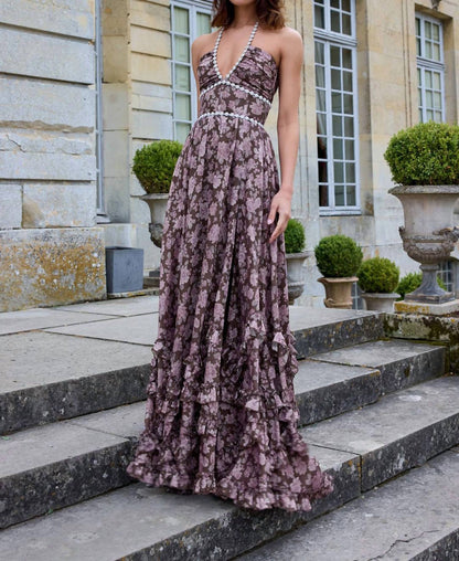 Scarlette Floral Corset Maxi Dress