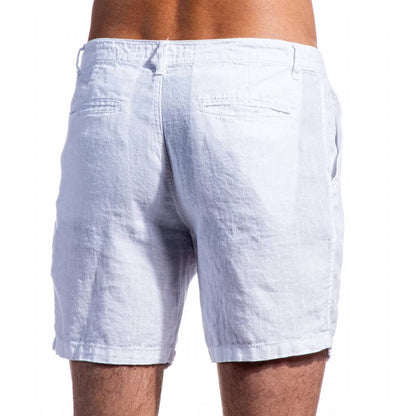 Linen Slim Fit Shorts