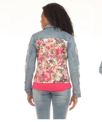 diana denim floral jacket