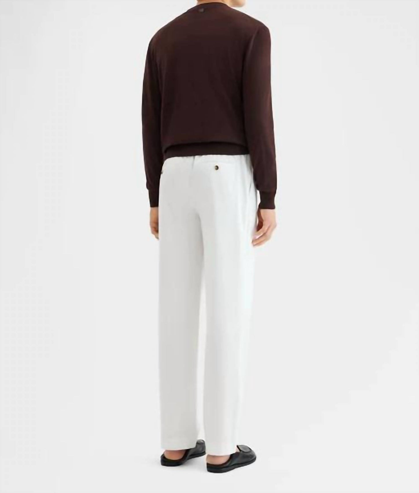 Cotton Satin Mid-rise Pants