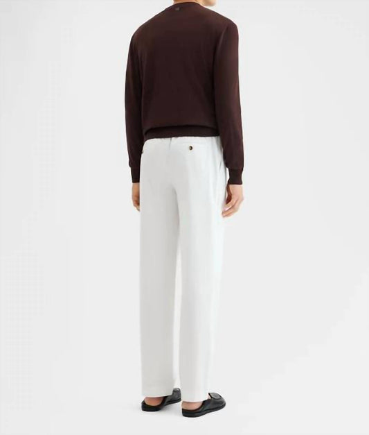 Cotton Satin Mid-rise Pants