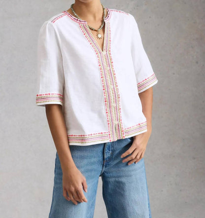 Lizzie Embroidered Top