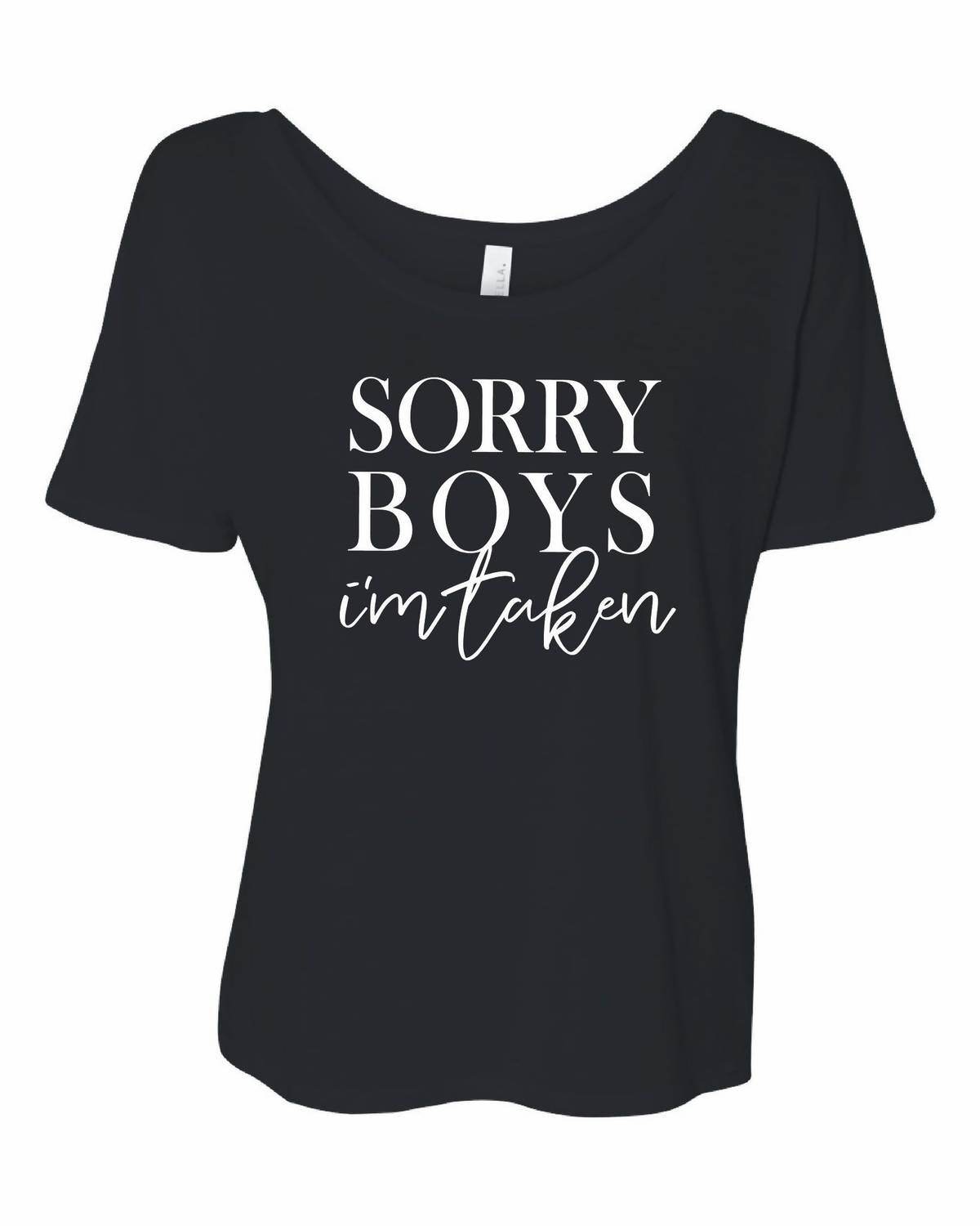 The Minted Olive - Women's Sorry Boys I'm Taken Tee - Rack Hunt -