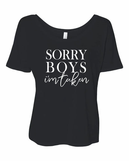 The Minted Olive - Women's Sorry Boys I'm Taken Tee - Rack Hunt