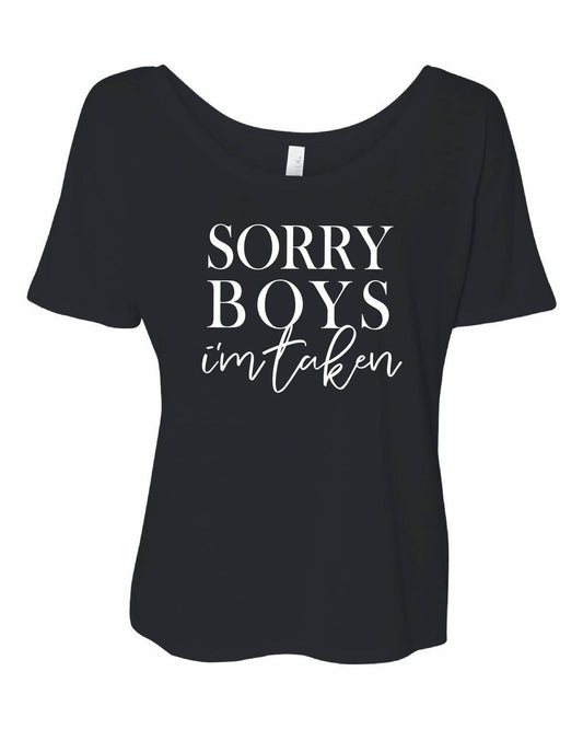 The Minted Olive - Women's Sorry Boys I'm Taken Tee - Rack Hunt -