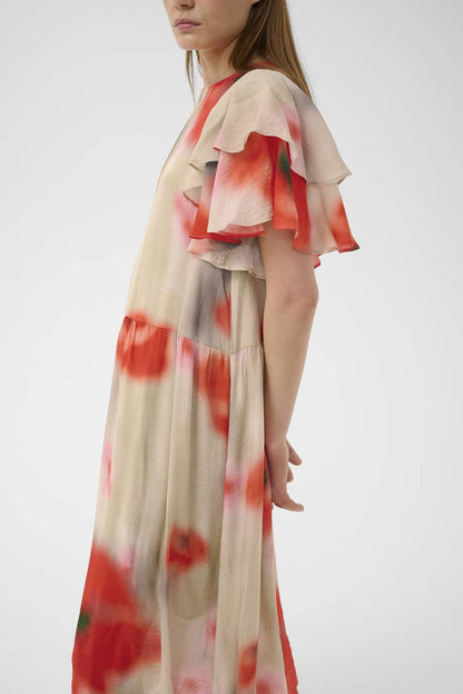 Reagan Ruffle Midi Dress