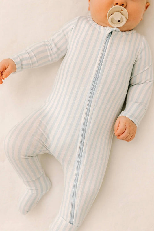 Kids Striped 2-way Zip Romper