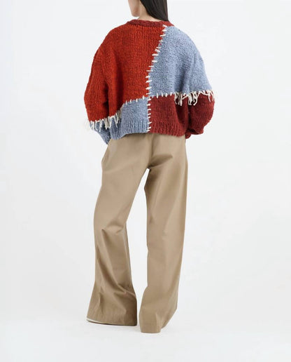 Patchwork Boucle Cardigan