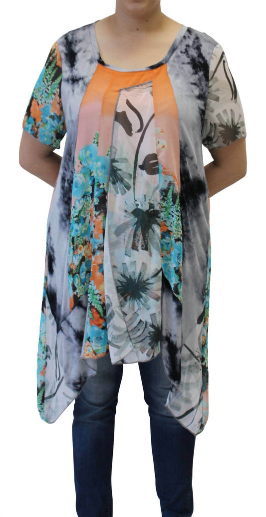 LV Collection - Patchwork Long Tunic Top - Rack Hunt -