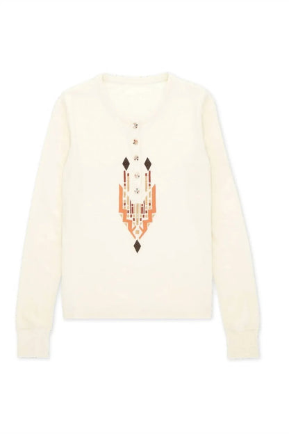 Fortela - Embroidered Cotton Long Sleeve T-shirt - Rack Hunt