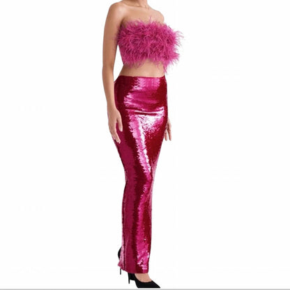 Alexis Hot Pint Sequin Maxi Skirt